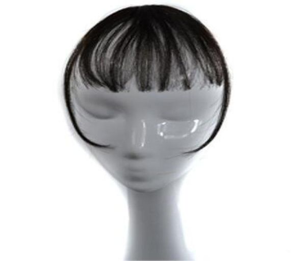 Sara mulher meninas clipe em shuangbin cabelo bang 100 grampo de cabelo humano na franja frente bang extensão clipe na peça de cabelo 314cm9913222