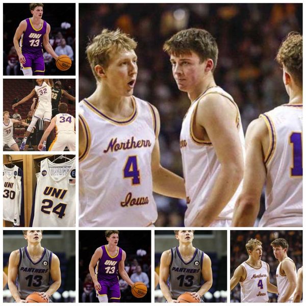 Personalizado Northern Iowa Panthers Basketball Jersey A. J. Green 0 Nate Heise 1 Cole Henry 3 Tywhon Pickford Landon Wolf Trae Berhow Northern Iowa Jerseys