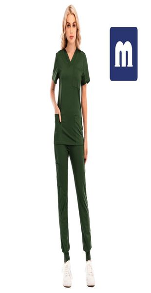 Medigo034 Women039s Zweiteilige Hose, einfarbig, Spa-Gewinde, Klinik-Arbeitsanzüge, Oberteile, Hosen, Unisex, Scrubs, Haustierpflege, Krankenhaus U5667739