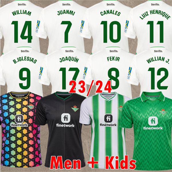 24 25 Real Betis camiseta Betis Футбольные майки Equipmentacion Betis Футболки 2024 2025 Оборудование для футбола, мужская детская форма Primera УСТОЙЧИВОЕ РАЗВИТИЕ JUANMI CANALES