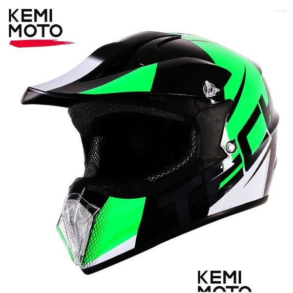 Caschi moto Casco fuoristrada Racing Motocross Capacete Motorrad Cascos Atv Utv Uni Casque Sicurezza Moto Drop Delivery Automobili Otukm