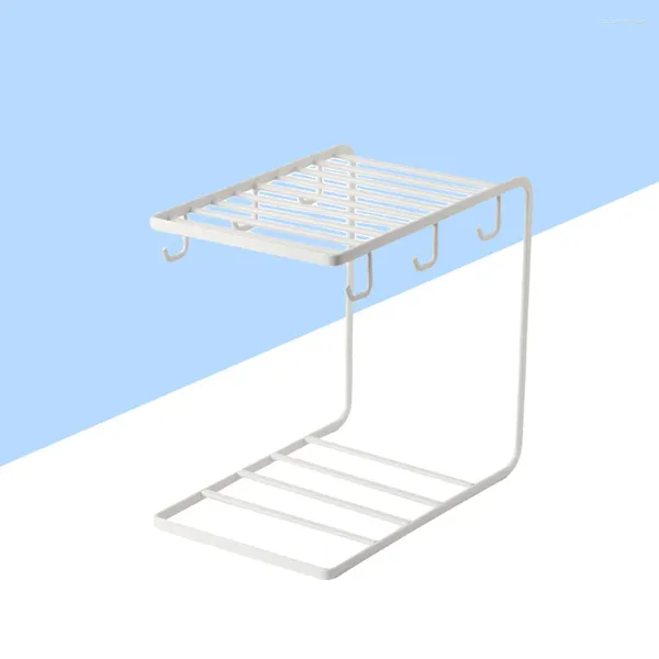 Küche Lagerung Kaffee Becher Halter Stehen Edelstahl Platte Dish Rack Organizer Mit Haken Platzsparend Trocknen Für Arbeitsplatte