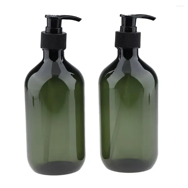Make-up-Pinsel, Plastiklotion-Pumpflaschen, 2er-Pack (500 ml) – Spender für Shampoo, Bad, flüssige Spülung