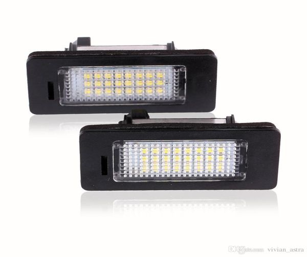 Fácil instalação led luzes da placa de licença smd3528 6000k luz da placa para bmw e82 e88 e90 e92 e93 e39 e60 sedan m5 e70 x5 e71 e725584433