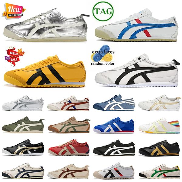 Mocassini all'ingrosso Tigers Scarpe da ginnastica Luxury Tiger Mexico 66 Scarpe da ginnastica Designer di marca Casual Onitsukass Scarpe Donna Uomo OG Piattaforma Vintage Bianco Nero Slip-On