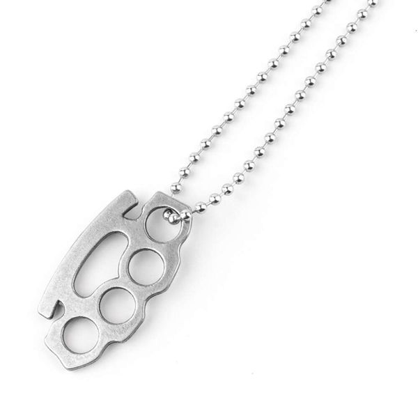 Personalizzato Tiger Finger Designer Ing Hand Brace Ciondolo in lega Creative Steel Ball Chain Maglione Lunghezza 8OSF