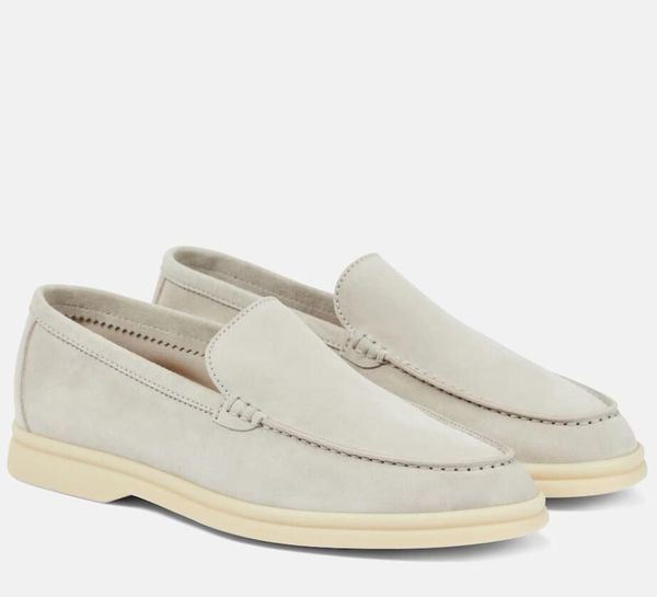 2024s LP Uomo scarpe casual loro estate mocassino da passeggio morbido camoscio e scarpe in pelle scarpe da passeggio all'aperto slip on scarpe firmate di lusso italiane con scatola originale all'ingrosso