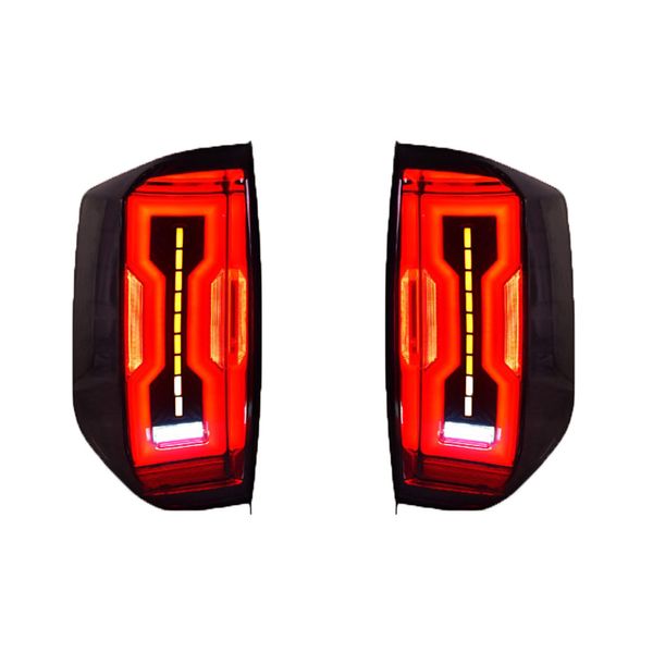 Para toyota tundra led conjunto de luz traseira 14-19 freio reverso estacionamento luzes running streamer indicador de sinal de volta montagem da luz traseira