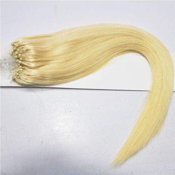 2024 Micro anelli di hotsale onda naturale a colore nero onda micro -ciclo estensioni dei capelli umani 200gr peli brasiliani 200s espressi gratuiti