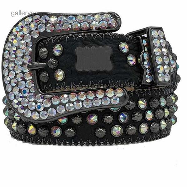 Bb Designer 2022 Cinto Simon Cintos para Homens Mulheres Cinto de Diamante Brilhante Preto em Azul Branco Multicor com Strass Bling Como Presente C1 AJUC