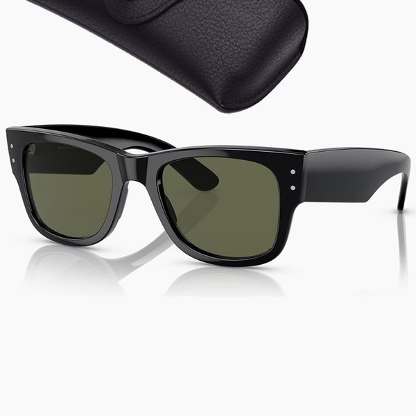 Óculos de luxo 0840s mega óculos de sol para homens mulheres acetato quadro lentes de vidro moda óculos de sol masculino feminino com caixa