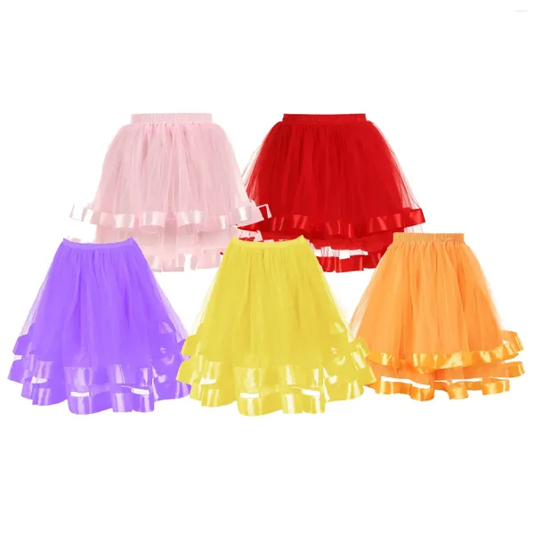 Mulheres sleepwear underskirt mulheres saia swing petticoat cosplay bonito para banheiro