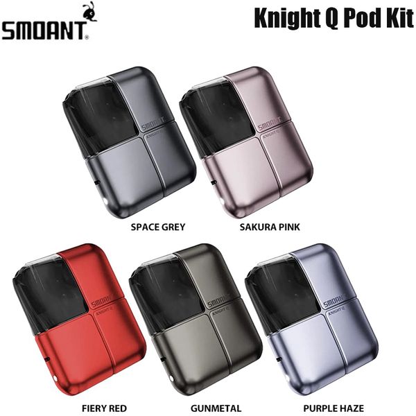 Original Smoant Knight Q Kit 1000mAh Bateria 3ml Cartucho Fit Bobina Série P Suporte DL/RDL/MTL Cigarro Eletrônico