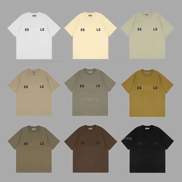 Maglietta da uomo Designer T-shirt famose ESS di alta qualità Famosa stampa di lettere Girocollo Manica corta Nero Bianco Essentialsweatshirts Moda T-shirt Hip Hop 904