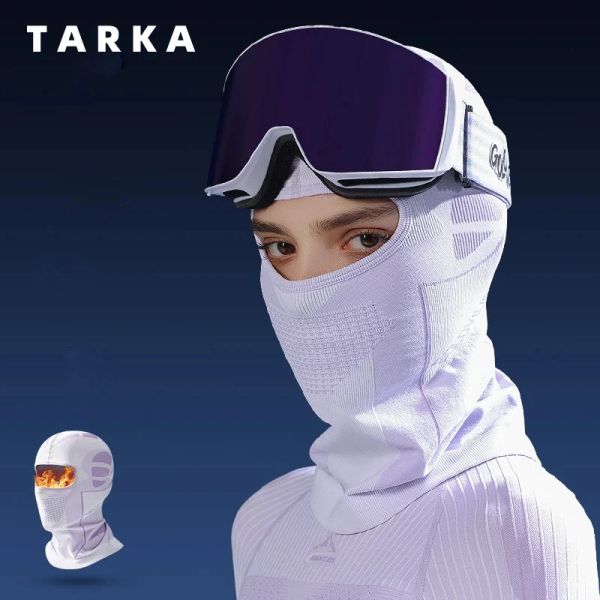 Cloches TARKA Maschera da sci Inverno Uomo Donna Sci Bici Moto Berretto da equitazione Collo Collo Antivento Copricapo caldo Sciarpa Passamontagna Cappelli