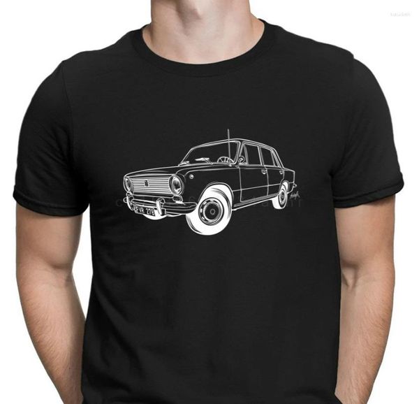 Magliette da uomo Designer Natural Men Shirt Gents Lada Vaz 2101 Humor Hilarious Tshirt per grandi taglie Tee di alta qualità