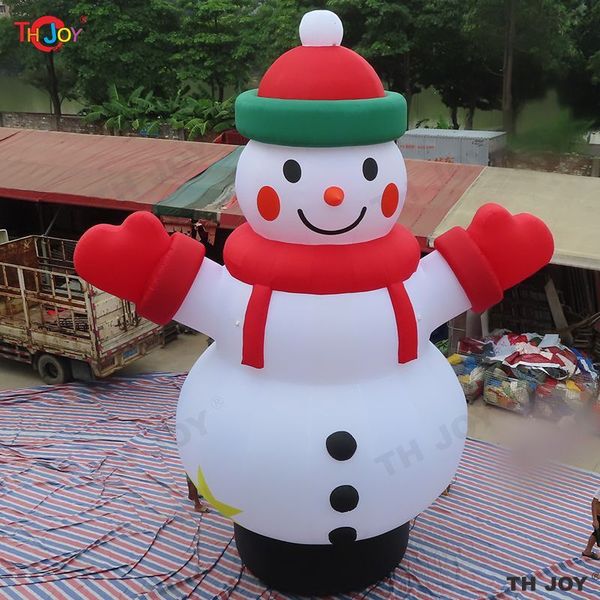 Jogos ao ar livre por atacado Publicidade Inflatable Atividades 8m 26 pés de Natal Gigante de Natal desenho animado de boneco de neve para venda