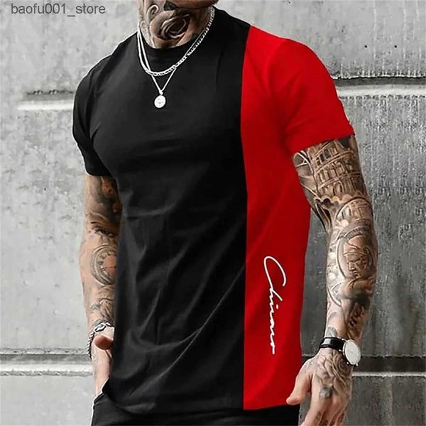 Herren-T-Shirts, Herren-T-Shirt, Retro, klassisch, schmale Passform, schweißabsorbierend, Sport, Fitness, fortgeschritten, kurzärmelig, einfacher Stil, T-Shirt, Herrenbekleidung, Oberteil Q240220