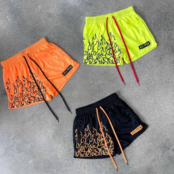 Sommer-Mesh-Sport-Herren-Fitness-Shorts für Fitnessstudio, Laufen, Training, schnell trocknend, atmungsaktiv