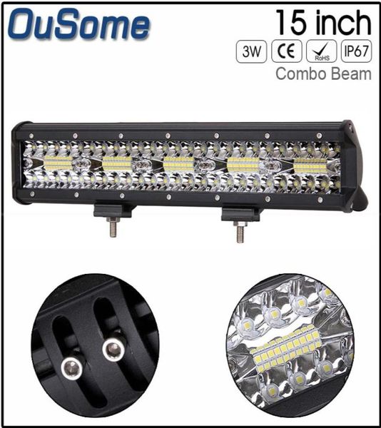 7D trirow 15 pollici 300 W barra di illuminazione a LED diritta Combo Beam Work Light Truck SUV ATV 4x4 4WD 12 V 24V3117866