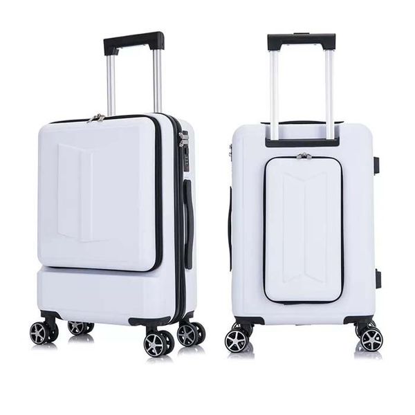 Boarding Rollgepäck Koffer Spinner Reise Reiseanzug Rollgepäck Rad Trolley Fashion Box Herren Koffer mit Laptoptasche 20 Handgepäck Koffer Luxus Koffer