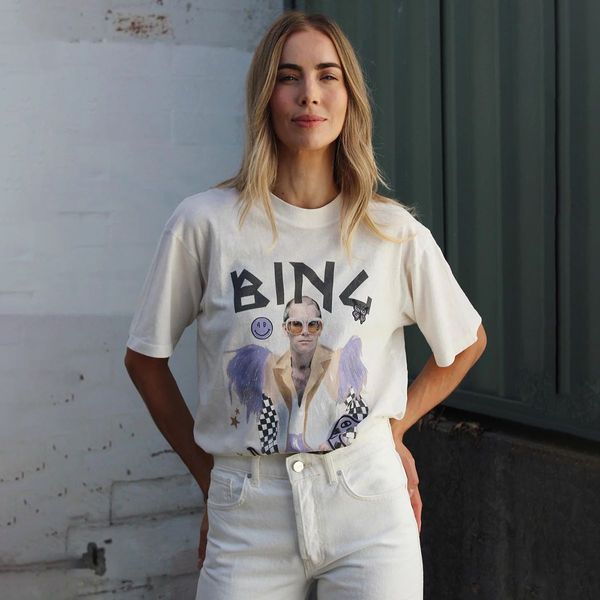 Figur-Druck, schickes T-Shirt für Damen, Kleidung, Rundhalsausschnitt, kurze Ärmel, Baumwolle, lässig, gemütlich, T-Shirt, Sommer, Rock n Roll, Streetwear, klassisches Luxus-T-Shirt, Vintage-Oberteile