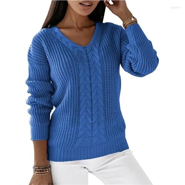 Männer Pullover 2024 Herbst Und Winter Mode frauen Gestrickte Top Elegante V-ausschnitt Vintage Warme Temperament Pullover Jumper