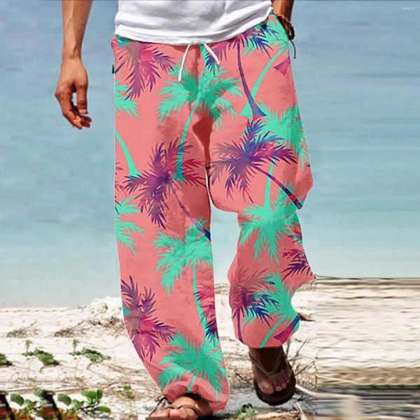 Pantaloni da uomo Outdoor Boy Glitter Cute Men Summer Beach Hippie Harem Baggy Boho Yoga Pantaloni casual con cavallo basso