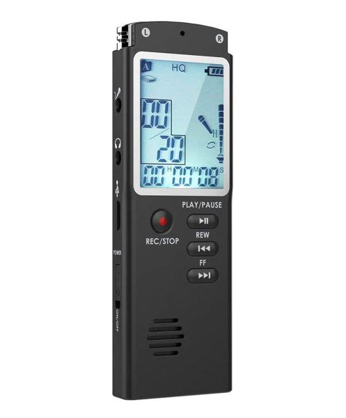 Recorder Sprachaktivierter Audiostift 1536 kbps Mikrofon Telefonaufzeichnung 8G/16G/32G MP3-Player Diktiergerät Digitaler Sprachrekorder