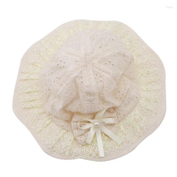 Berretti Panama Berretti vuoti Estate Neonate Cappello da pescatore Moda carino Secchio floreale Sole Bambini Bowknot Bambini