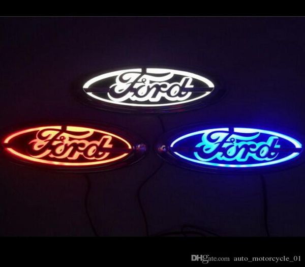 5D Auto logo Badge Lampada LED Fanale posteriore per auto per Ford Focus Mondeo Kuga Auto Badge Light 145cm56cm GGA17397325619