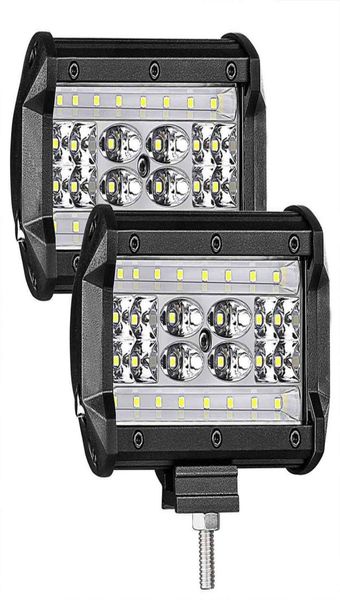 LED Pods2Pcs 5039039 168W QUAD Row LED Barra de luz Spot Flood Combo Beam Off Road Driving Luzes de nevoeiro Cubos de LED à prova d'água Wor9806924