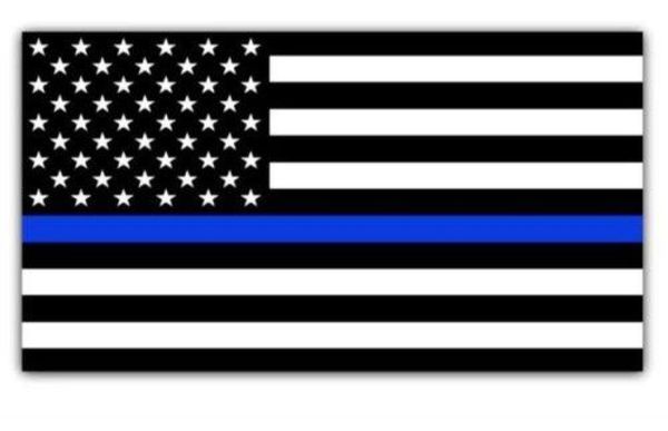 Blue Lives Matter Police USA American Thin Blue Line Flag Decalque de carro adesivo 1719654