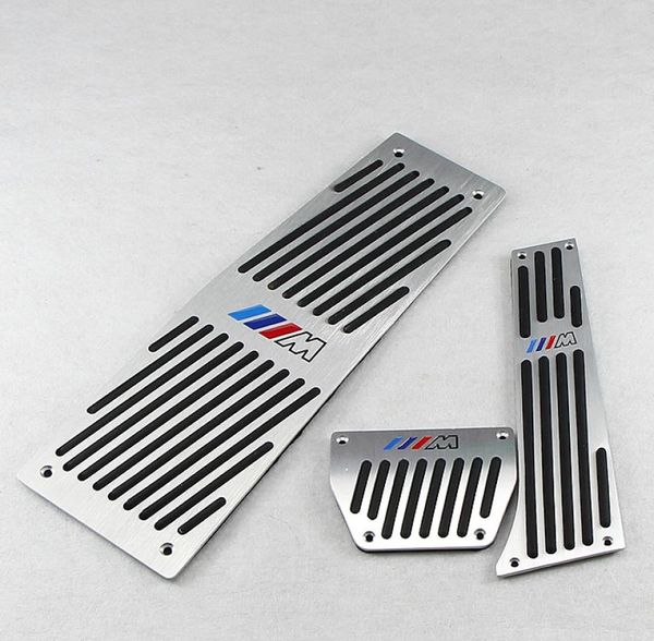 Hohe Qualität Auto Zubehör Für BMW E60 ATMT Gaspedal Bremse Fußstütze Pedal AufkleberAluminium legierung Styling Platte Pads1188600