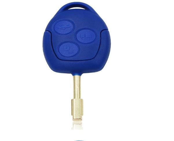 Дистанционный ключ от машины с 3 кнопками для Ford Transit WM VM 20062014 433 МГц 4D63 чип PN 6C1T15K601AG черная синяя головка FO21 Blade7574585