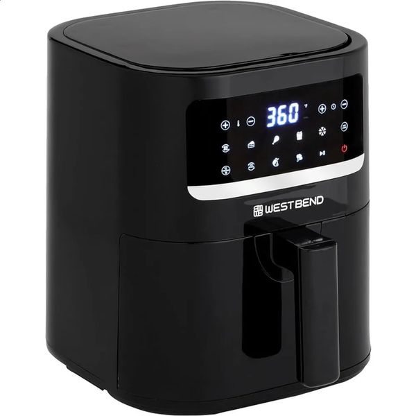Fritadeira de ar de 5 litros com controle digital e 10 predefinições de cozimento 1.500 watts 240220