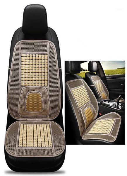 Assento de carro cobre quatro estações com um único pedaço de almofada fresca almofada de bambu verão respirável esteira ventilação15805220