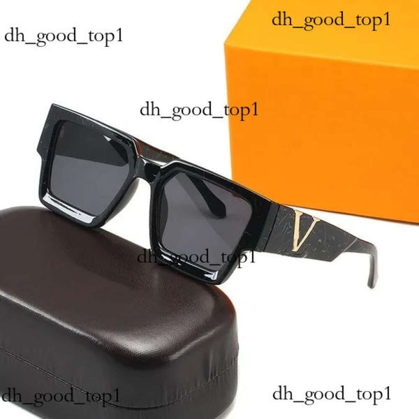 Lvity Lvse Designer для женщин Мужские солнцезащитные очки Мужские солнцезащитные очки с цветочными линзами и буквами Дизайнерские солнцезащитные очки унисекс Дорожные солнцезащитные очки Черный Серый Красный 504