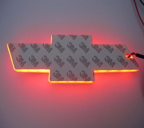 Emblema de LED de carro 4D 170x55 mm LED LED LUZ BRANCO AZUL VERMELHO RELAÇÃO SIMBOLOS TRANTOS