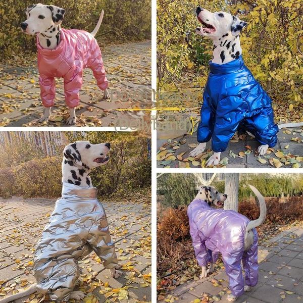Abbigliamento per cani Abbigliamento grande Piumino invernale Spessore caldo Designer Labrador Doberman Cappotti Accessori