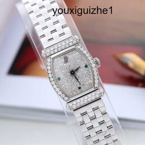 AP Armbanduhr Herren-Armbanduhr Damenuhr 18 Karat Platin Original Diamant Volldiamantplatte Quarz Damenuhr Schweizer Uhr