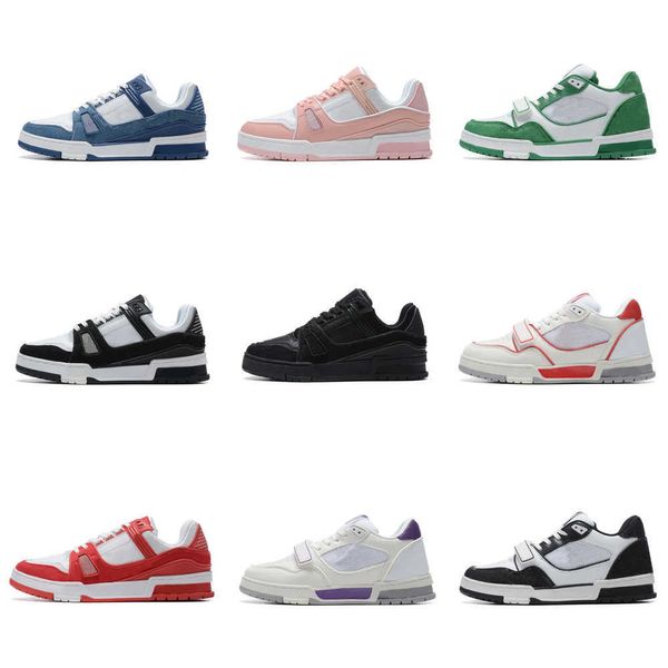 Scarpe firmate Trainer Sneaker Scarpe da uomo Moda Donna Sneakers in pelle Scarpe da corsa Scarpe da basket Donna di lusso con scatola