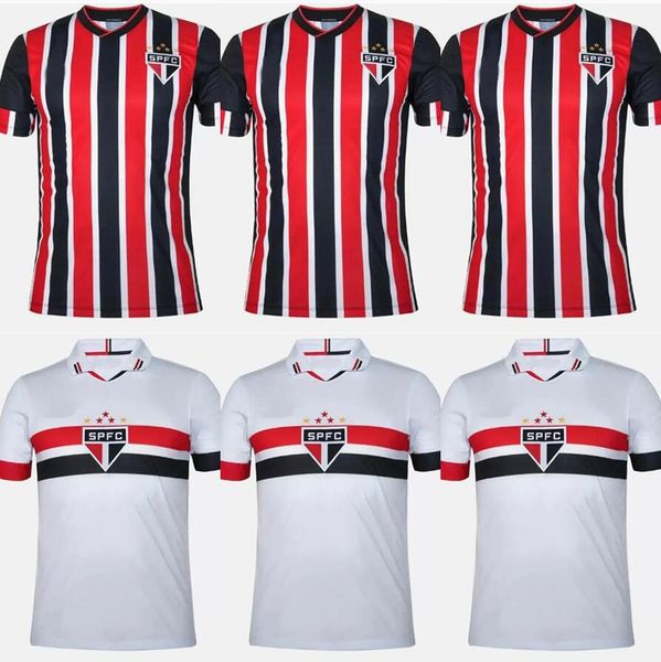 24 25 camisa de futebol do São Paulo em casa JAMES Rodriguez ALISSON GALOPPO camisas de futebol do São Paulo LUCIANO NESTOR CALLERI 2024 2025 camisa Lucas Moura Ferreirinha