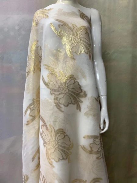 Платья Новая 100%шелк Georgette свадебная кружевная ткань 5 ярдов Женская одежда французское кружево тюля для платьев дизайна ткани