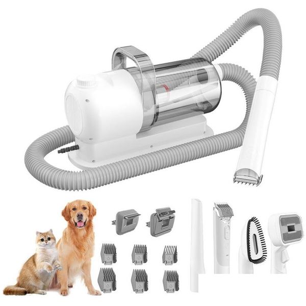 Kit de vácuo para tosa de cachorro, 13000Pa, forte cortador de animais de estimação, 2,5L, escova de copo de poeira para derramamento, 6 ferramentas de aparador, entrega em casa, jardim, su otned