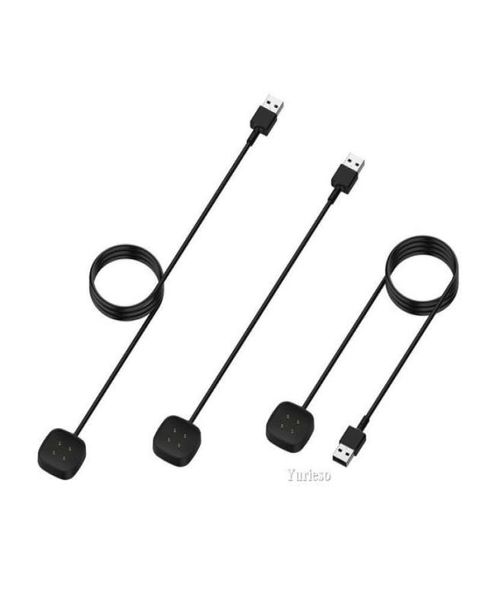 Estação doca carregador adaptador cabo de carregamento usb base fio para fitbit senseversa 3 smartwatch versa3 relógio inteligente acessório fa2222578