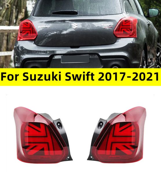 Для Suzuki Swift 20 17-20 21 светодиодный задний фонарь стоп-сигнала, предупредительная лампа автомобиля в сборе, задние фонари