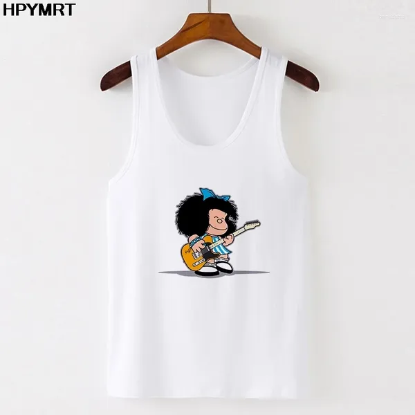 Damen Tanks Mafalda Kawaii Cartoon Sexy Korsett Weste Tank Tops T-Shirt Frauen Ärmellos Anime Harajuku Sommer Mujer Camisetas 90er Jahre Grafik