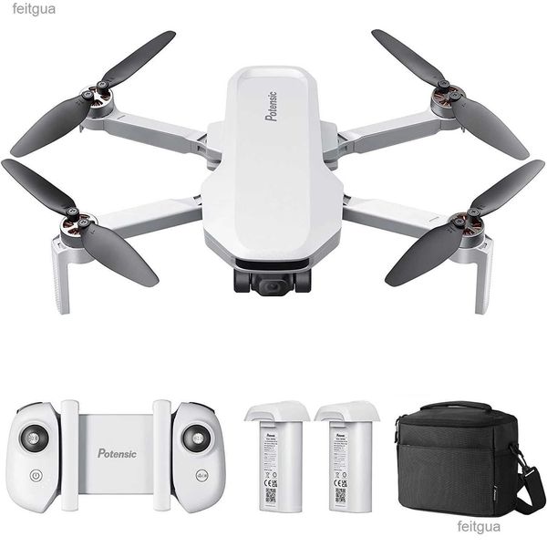 Drones Potensic Rc Mini Drone 4K Câmera Controle Remoto Helicóptero Círculo Fly Brinquedos Dron Siga-me GPS Rerurn Quadcopter para Crianças Drop OT4VS