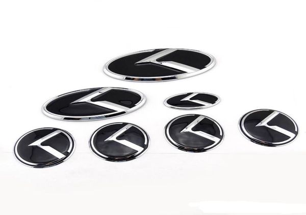 7 teile/los 3D Auto Lenkrad Aufkleber Label Motorhaube Boot Abzeichen Für KIA OPTIMA K2K3K5 Venga Auto Emblem Rad Mitte caps6211498